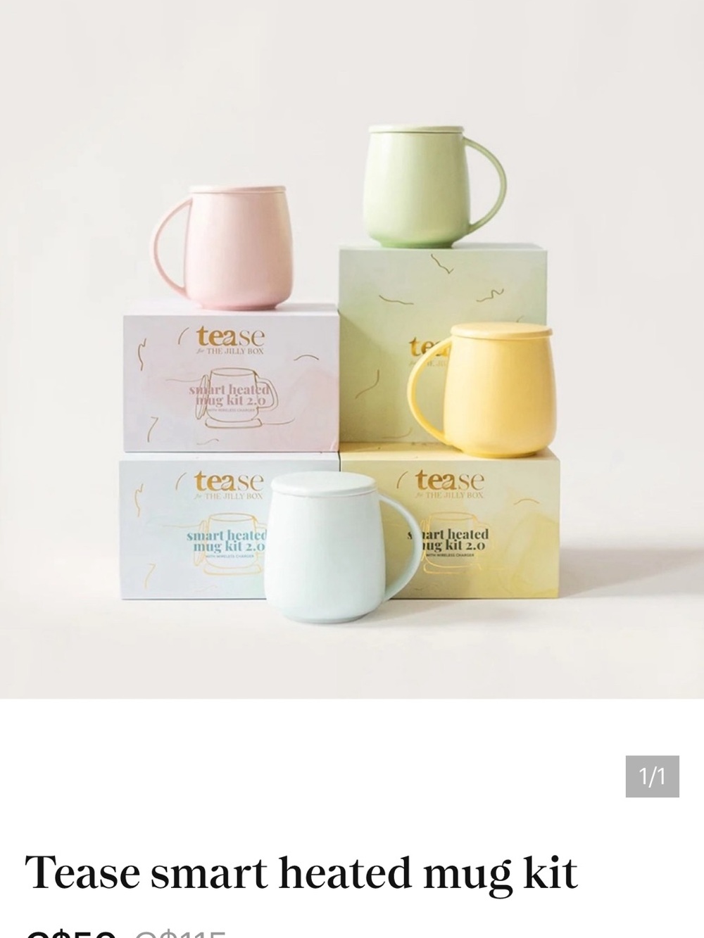 Tease Smart Heated Mug Kit – Honeydew (green)